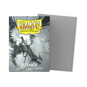Dragon Shield Justice Matte Dual Sleeves standard size pack of 100 premium trading card sleeves.