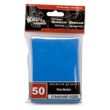 Monster Sleeves Matte Blue Large Size