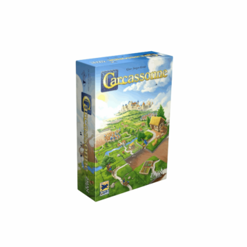 Carcassonne Spanish Edition board game with English rulebook and wooden followers