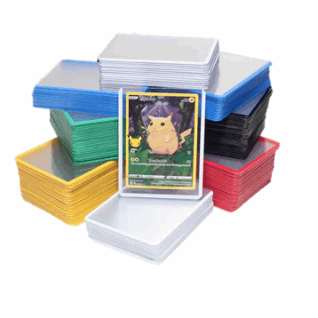 Monster Clear Top Loader for TCG 3x4 available in Black, Green, Blue, Red, White, and Yellow at 3Kitties