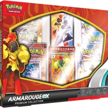 Pokémon TCG Armarouge ex Premium Collection with promo cards and accessories