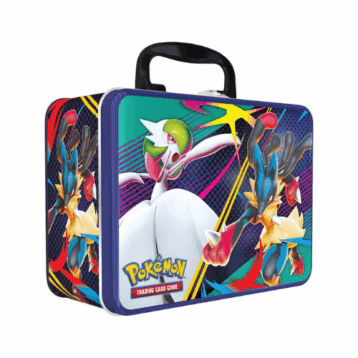Pokémon TCG Collector Chest 2025 metal case with booster packs and promo cards