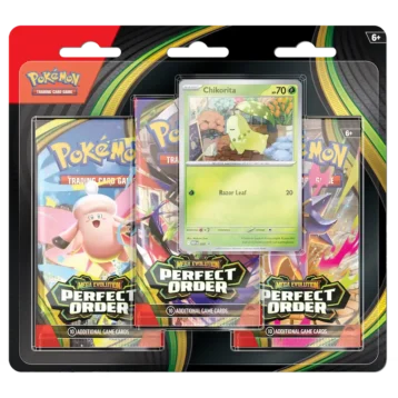 Pokémon TCG Mega Evolution 3 Perfect Order 3-Booster Blister