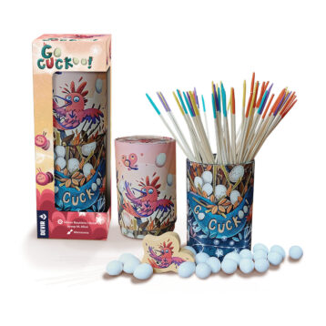 Go Cuckoo Multilanguage Dexterity Board Game Nest and Eggs