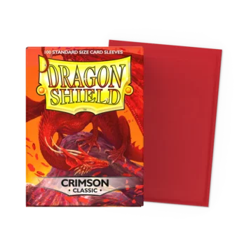 Crimson Classic Sleeves Standard Size red card sleeves