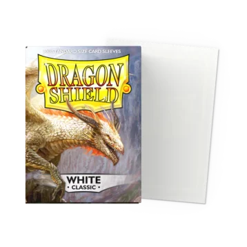 White Classic Sleeves Standard Size bright white card sleeves