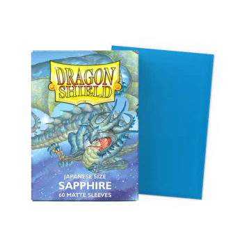 Sapphire Matte Sleeves Japanese Size blue matte card sleeves