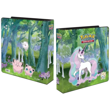 Ultra Pro Pokémon Enchanted Glade 2 Inch Album featuring Galarian Rapidash and other Pokémon