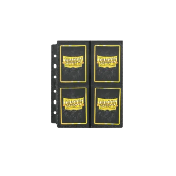 8 Pocket Pages Non Glare Standard Size with sideloading card pockets and black backing
