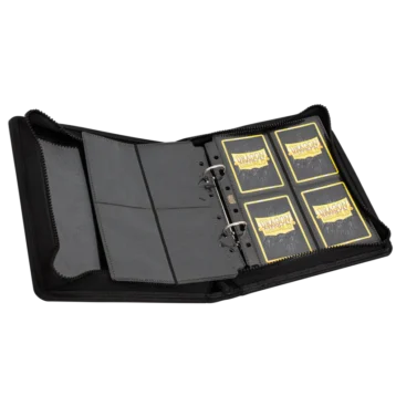 Card Codex Zipster Binder Small Black premium zippered trading card binder