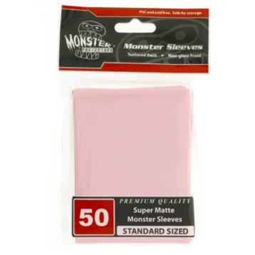 Monster Sleeves Super Matte Pink 50ct