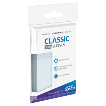 Ultimate Guard Classic Soft Sleeves Standard Size Transparent 100 Pack