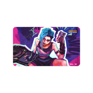 Riftbound Origins Jinx Playmat featuring official champion artwork