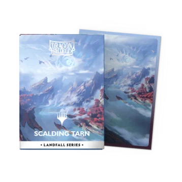Dragon Shield Scalding Tarn Matte Dual Art Sleeves Landfall Series pack of 100 standard-size trading card sleeves.