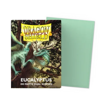 Dragon Shield Eucalyptus Matte Dual Sleeves standard size pack of 100 premium trading card sleeves.