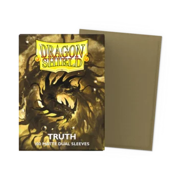Dragon Shield Truth Matte Dual Sleeves standard size pack of 100 premium trading card sleeves.