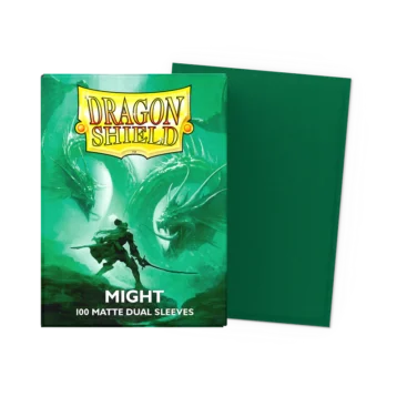 Dragon Shield Might Matte Dual Sleeves standard size pack of 100 premium trading card sleeves.