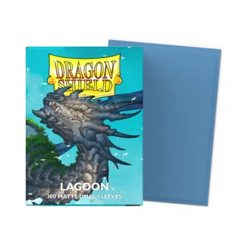 Dragon Shield Lagoon Matte Dual Sleeves standard size pack of 100 premium trading card sleeves.