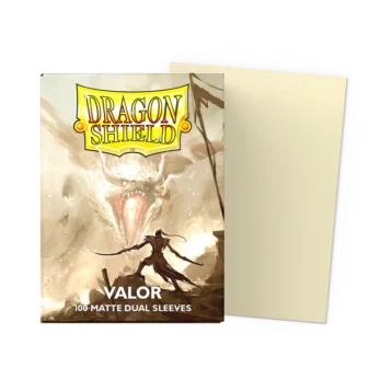 Dragon Shield Valor Matte Dual Sleeves standard size pack of 100 premium trading card sleeves.