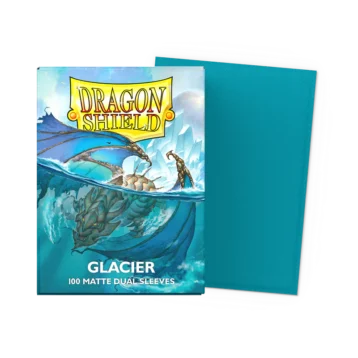 Dragon Shield Glacier Matte Dual Sleeves standard size pack of 100 premium trading card sleeves.